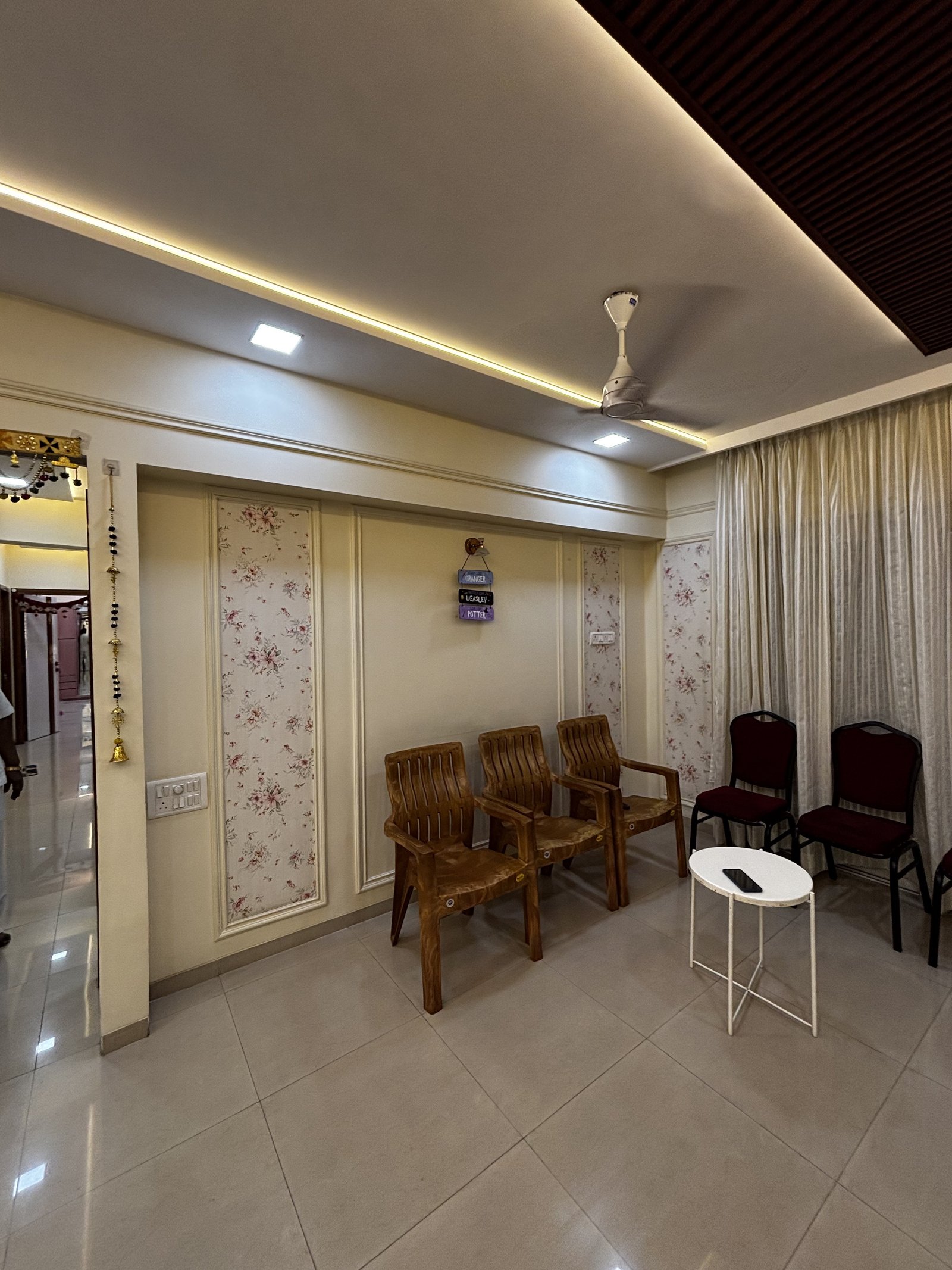 Rheja living-room design details by Ashiyana Interiors